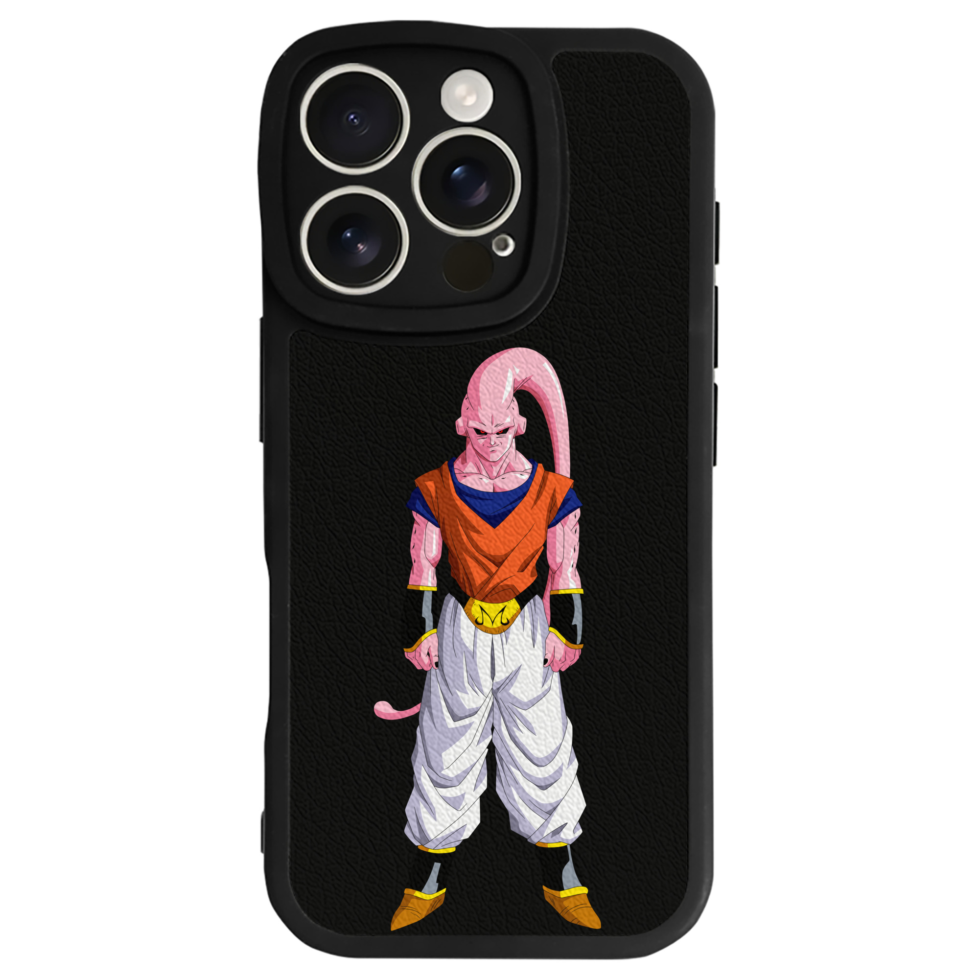 （画像用） ドラゴンボール 魔人ブウ DRAGON BALL Majin Buu 【iPhone 16シリーズ対応】シリコンスマホケース（レザー調） 材質：シリコン